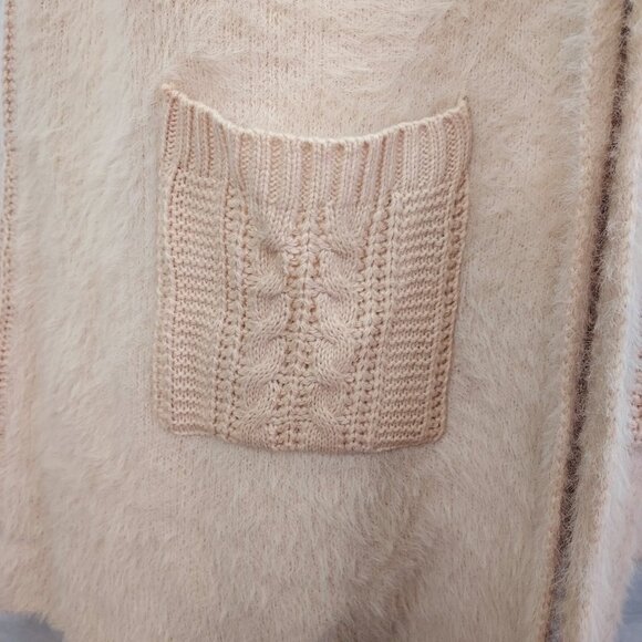 Oliver by Escio Duster Cardigan Vest XL Sleeveless Knit Pockets Hood Blush Pink - Picture 4 of 14